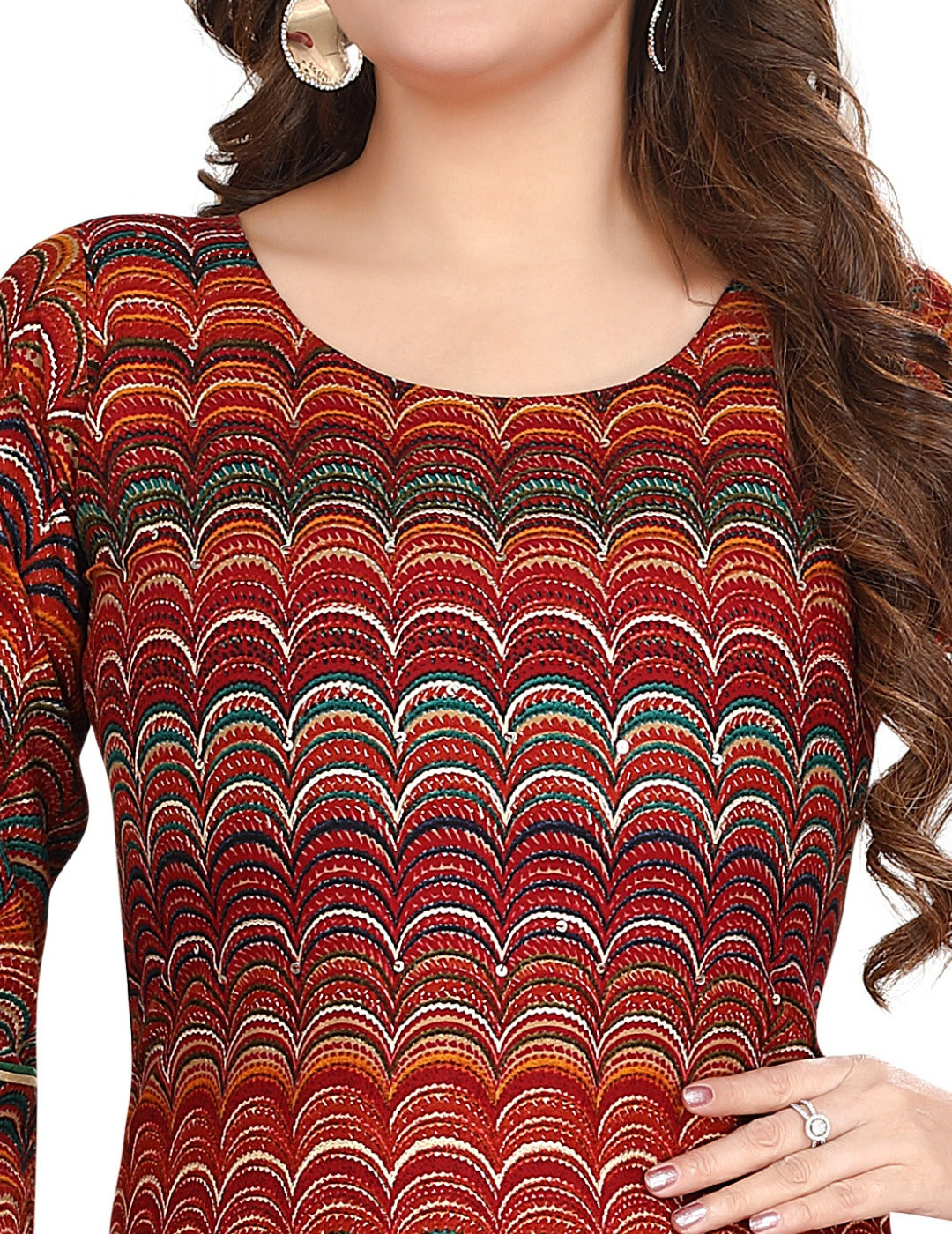 AUTUMN WAVES KURTI